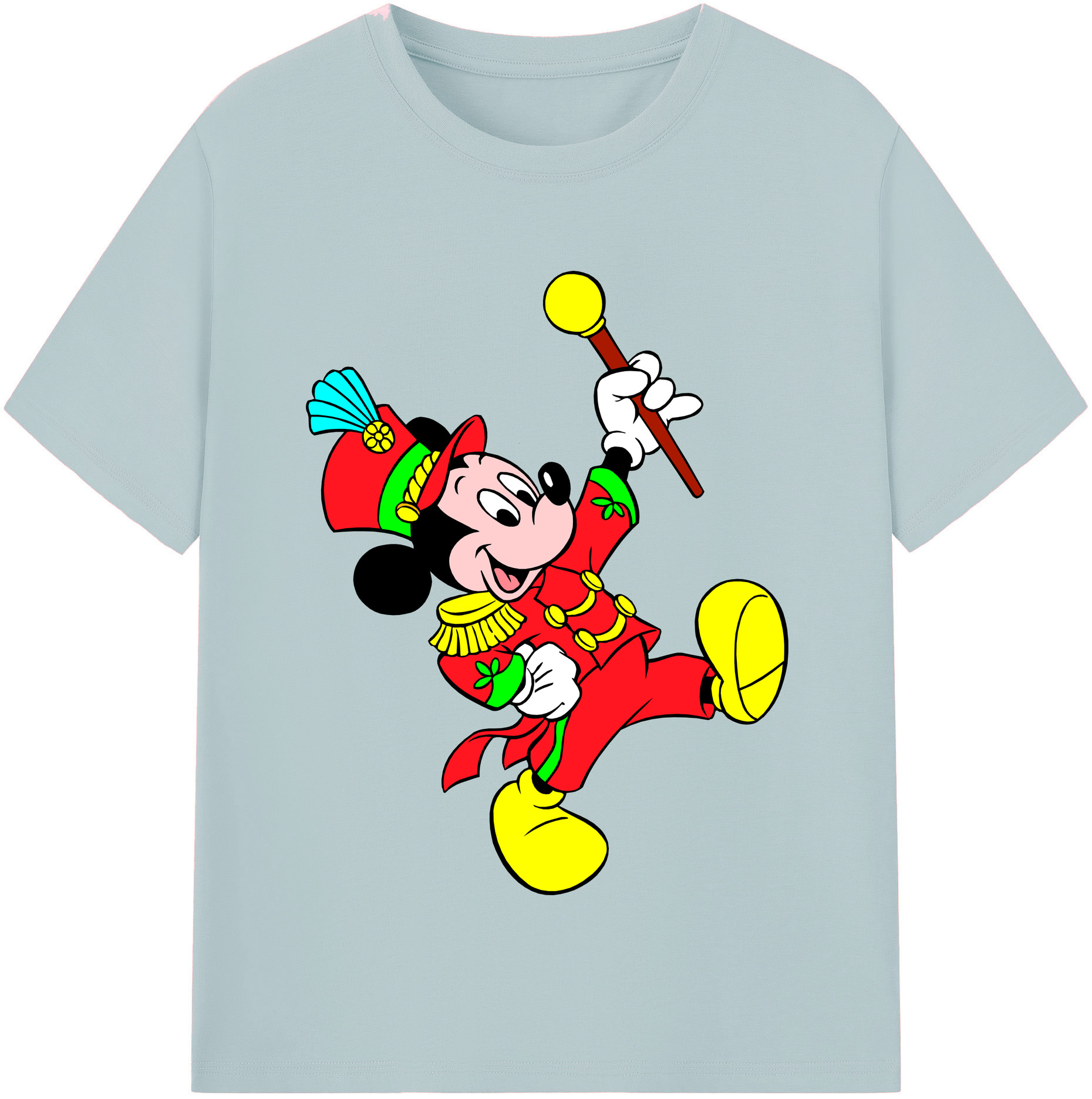 （画像用） ミッキーマウス Mickey Mouse 綿100％半袖Tシャツ（フロントプリント）